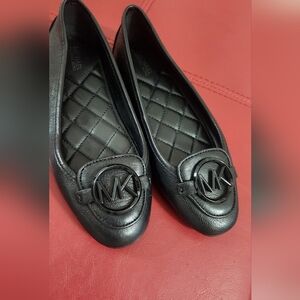 Michael Kors Black Quilted Flats